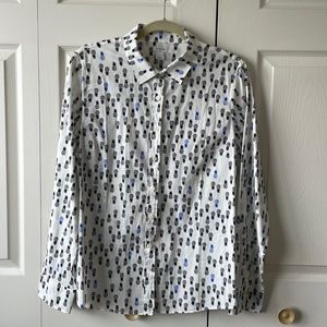 NWOT J Crew Pineapple “classic” shirt
